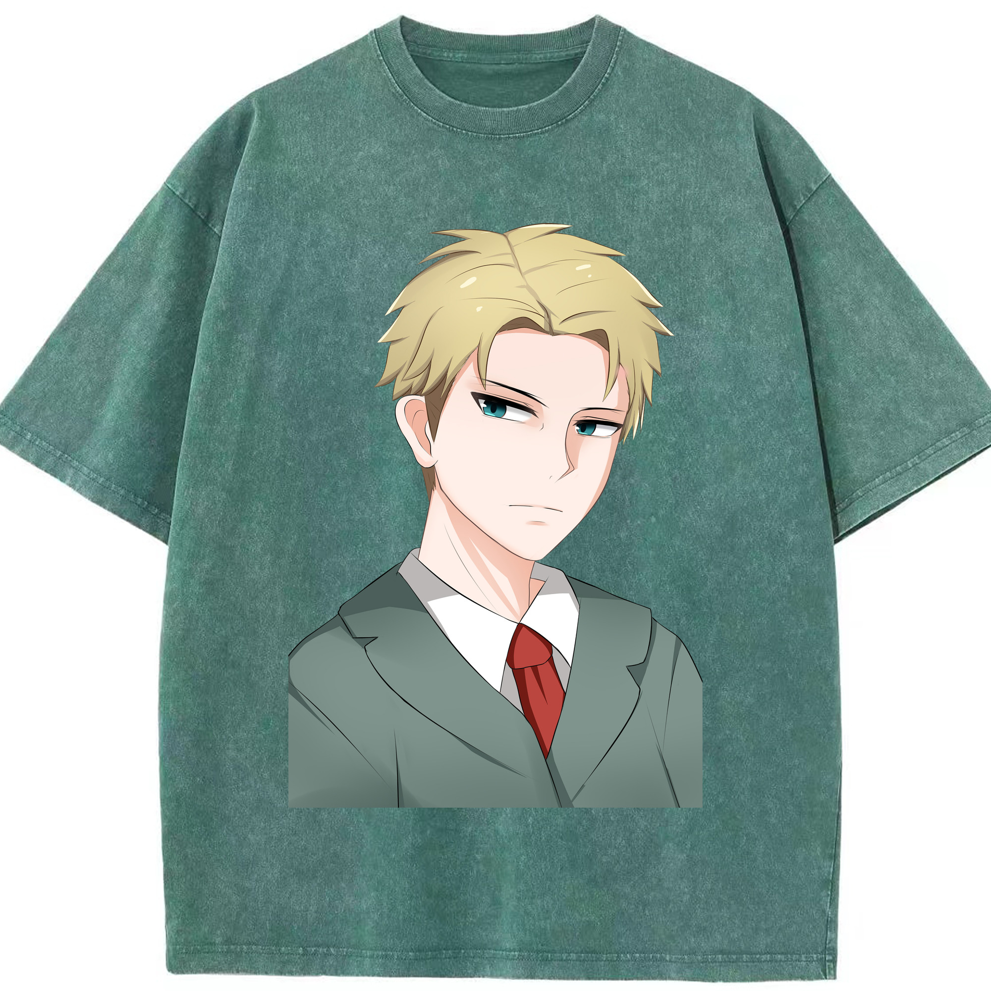 （画像用） SPY×FAMILY间谍家家酒 綿100% ヴィンテージ風 半袖Tシャツ（フロントプリント）
